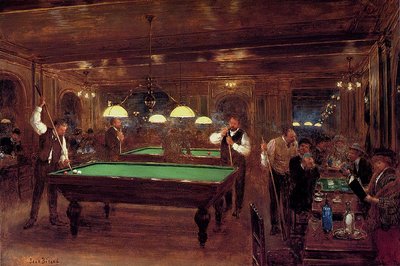 The Billiard by Jean Beraud